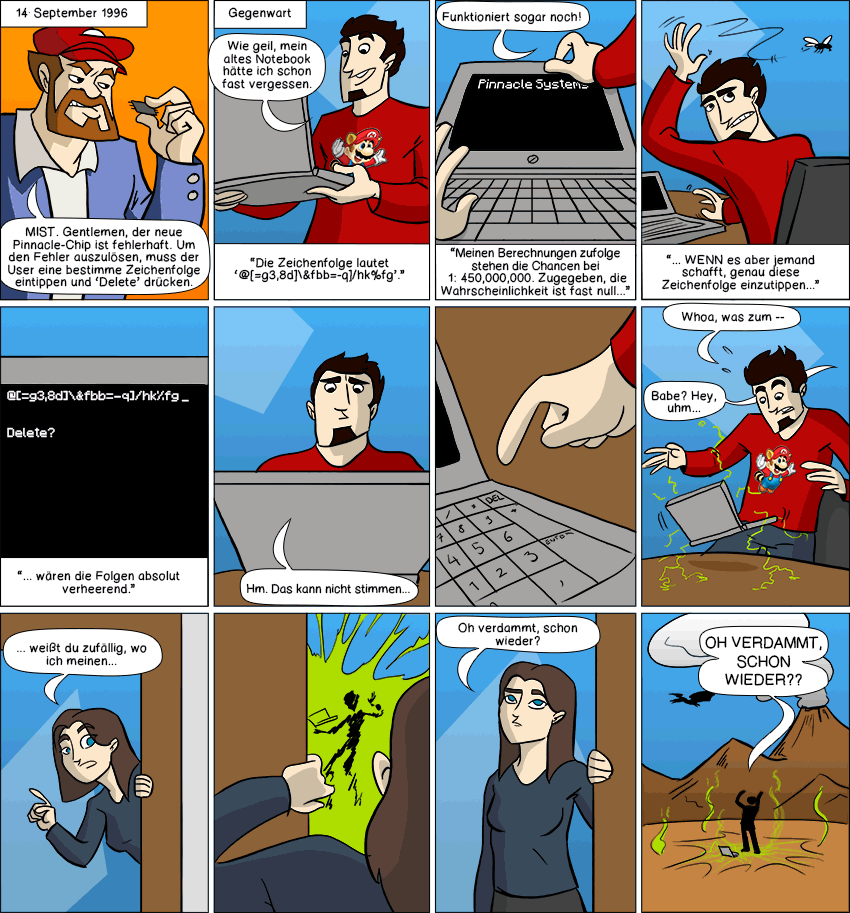 Piece of Me. Ein Webcomic über fehlerhafte Computerchips und unvorhergesehene Konsequenzen.