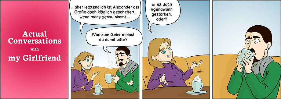 Piece of Me. Ein Webcomic über Alexander den Großen und seltsame Kriterien für Fehlschlag.