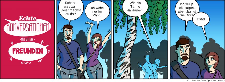 Piece of Me. Ein Webcomic übers Schwingen im Wind. Wie diverse Bäume.