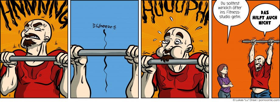 Piece of Me. Ein Webcomic über Fitnessstudios und schwache Nerds.