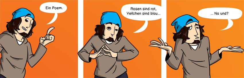Piece of Me - Ein Webcomic über unspektakuläre Gedichte.
