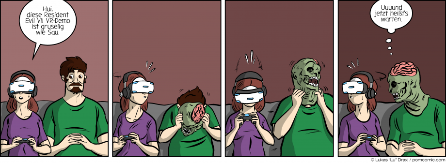 Piece of Me. Ein Webcomic über gruselige VR-Erfahrungen und frühe Halloween-Streiche.
