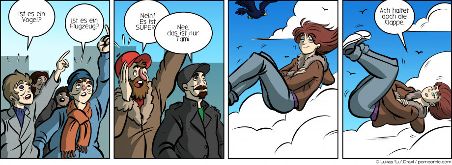Piece of Me. Ein Webcomic über fliegende Leute, die keine Superhelden sind.