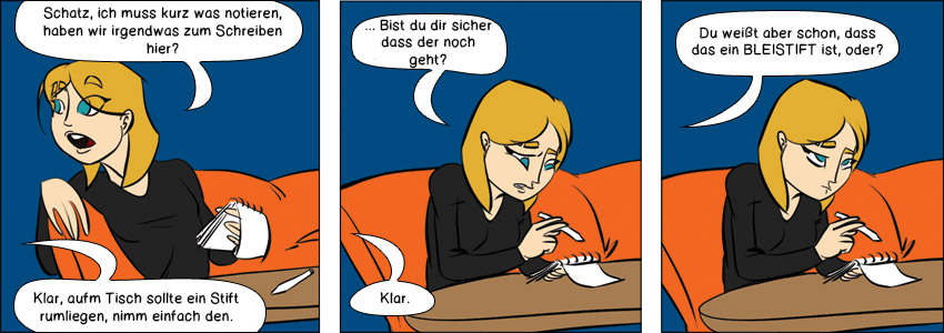 Piece of Me - Ein Webcomic über Bleistifte. WIE FUNKTIONIEREN DIE BLOSS?