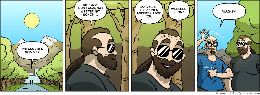 Piece of Me. Ein Webcomic über Vor- und Nachteile des Sommers.