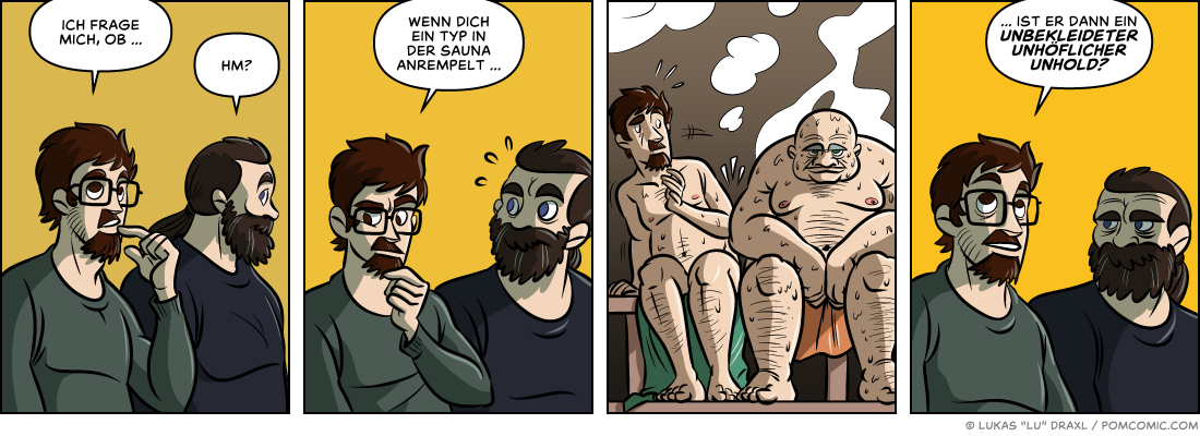 Piece of Me. Ein Webcomic über rücksichtslose, nackte Typen.