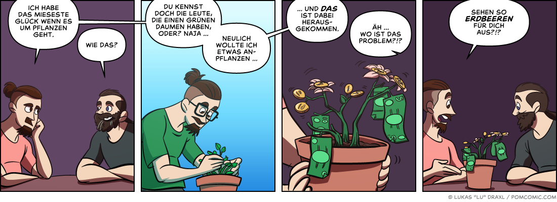 Piece of Me. Ein Webcomic über Pflanzen und Fehlschläge.