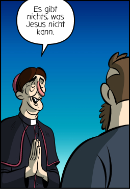Piece of Me. Ein Webcomic über Jesus' Kräfte und ihre Nachteile.