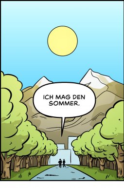Piece of Me. Ein Webcomic über Vor- und Nachteile des Sommers.